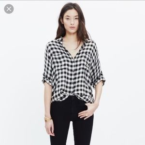 Madewell Courier shirt in buffalo check